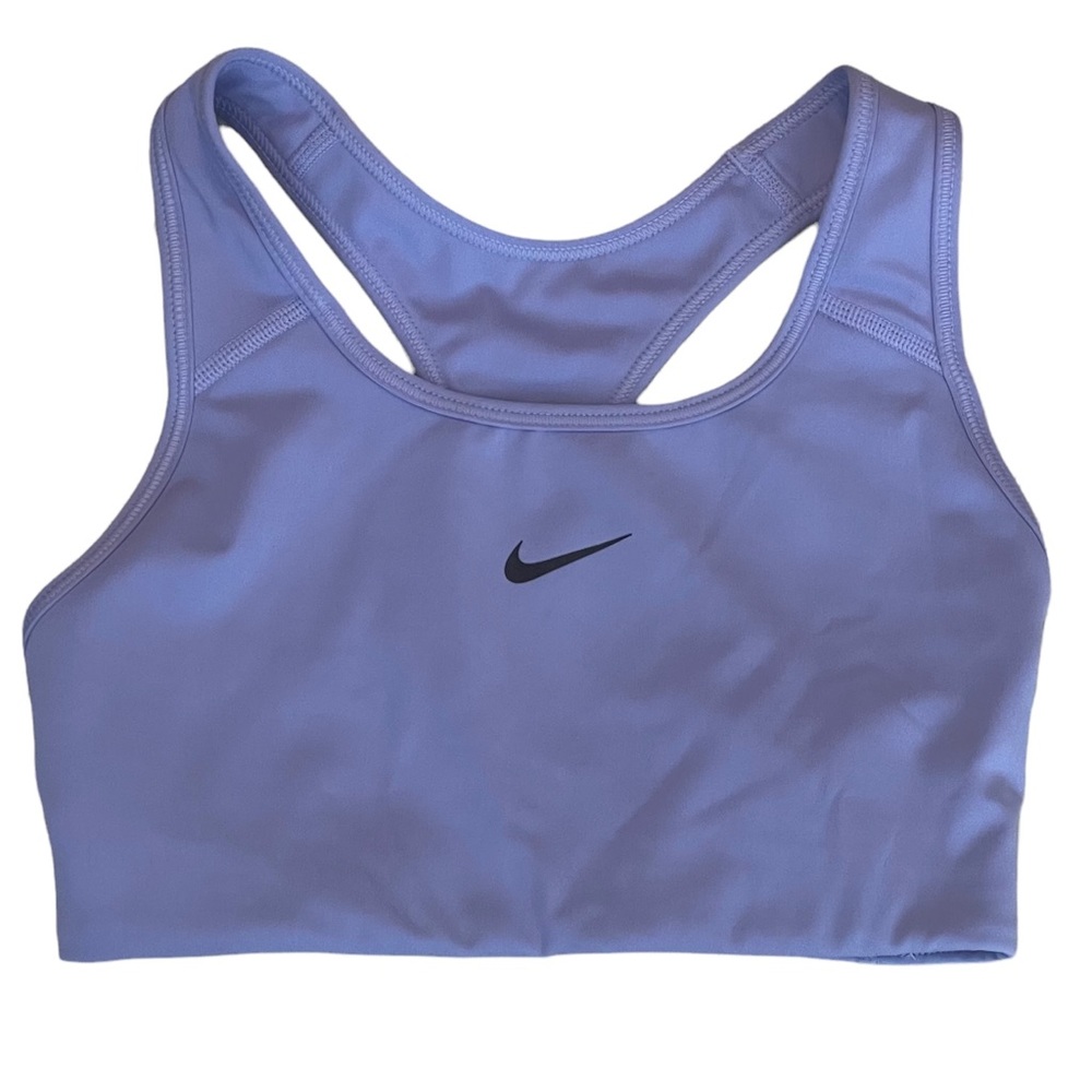 Nike Swoosh Racerback Purple Athletic Sports Bra Size Small